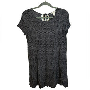 H&M Patterned Short Sleeve Dress